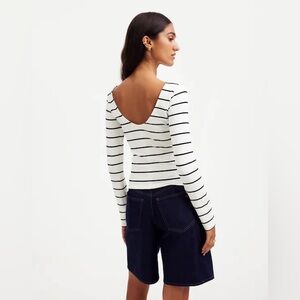 Madewell Long-Sleeve Scoopback Tee
